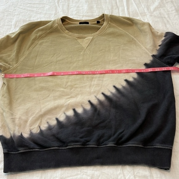 ATM Anthony Thomas Melillo Color Blocked Diagonal Tie Dyed Sweatshirt - Picture 7 of 10